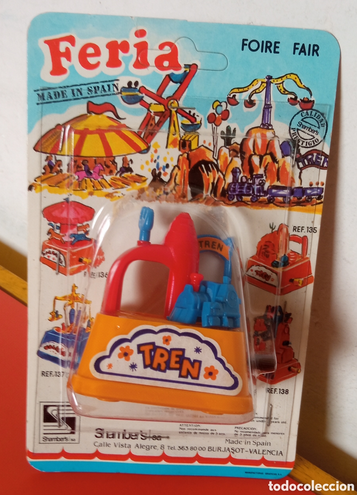 Juguetes antiguos: TREN A CUERDA RESORTE.SERIE FERIA SHAMBERS 80'S SHAMBER'S.BLISTER SIN ABRIR.