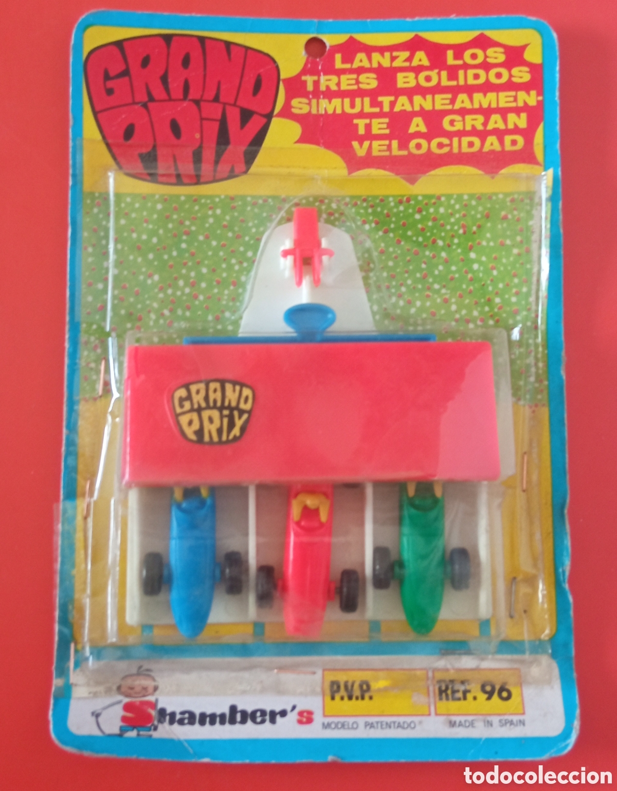 Juguetes antiguos: GRAND PRIX LANZA B&Oacute;LIDOS.SHAMBERS 70'S SHAMBER'S.SIN USO,EN BLISTER.