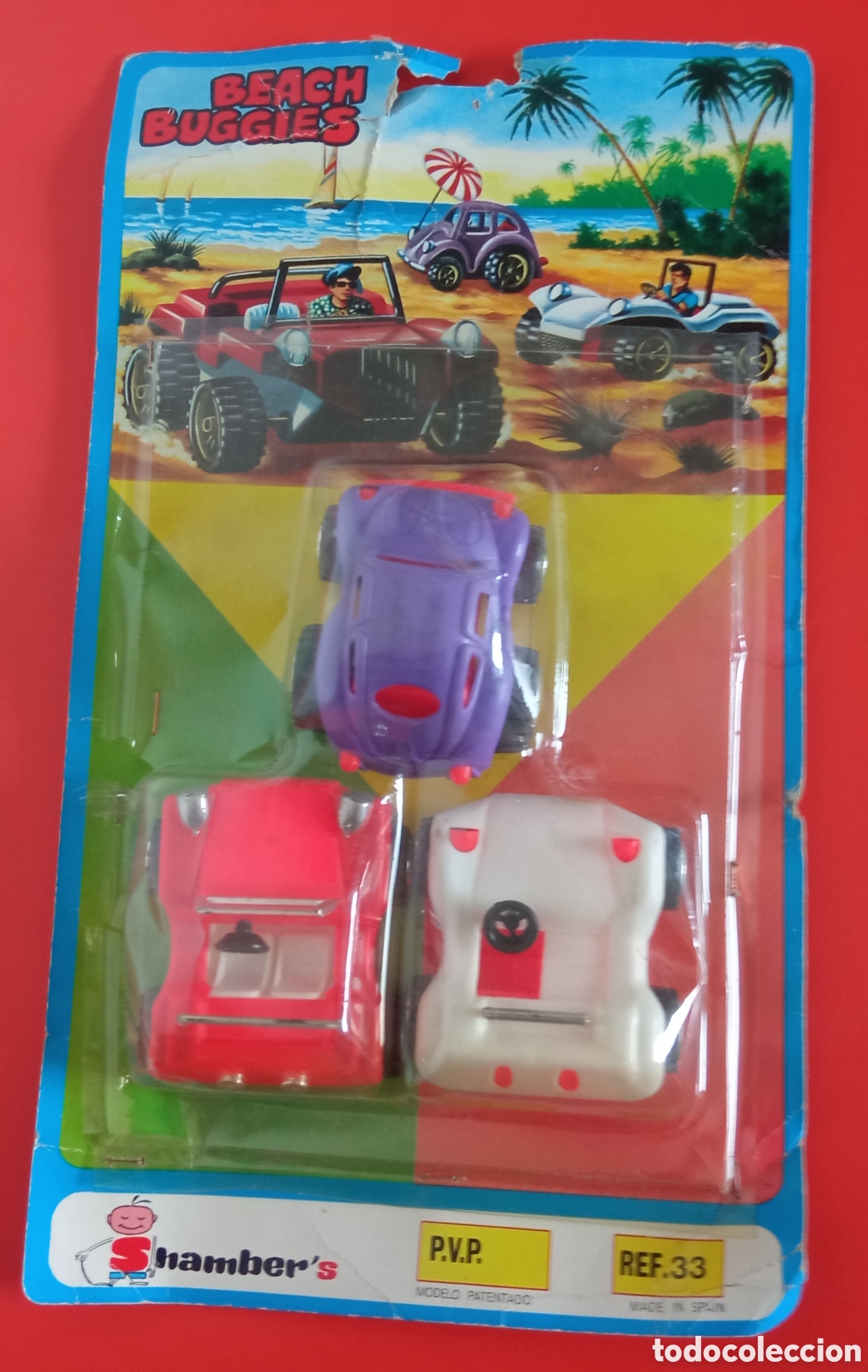 Juguetes antiguos: BLISTER DE 3 BUGGIES BEACH.SHAMBERS 70' SHAMBER'S.SIN ABRIR.