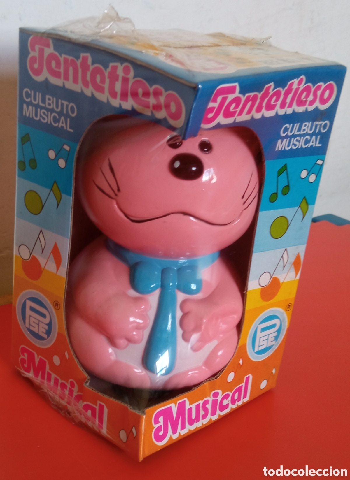 Juguetes antiguos: TENTETIESO MUSICAL GATO.PSE SANTA ELENA 80'S.CAJA SIN ABRIR.