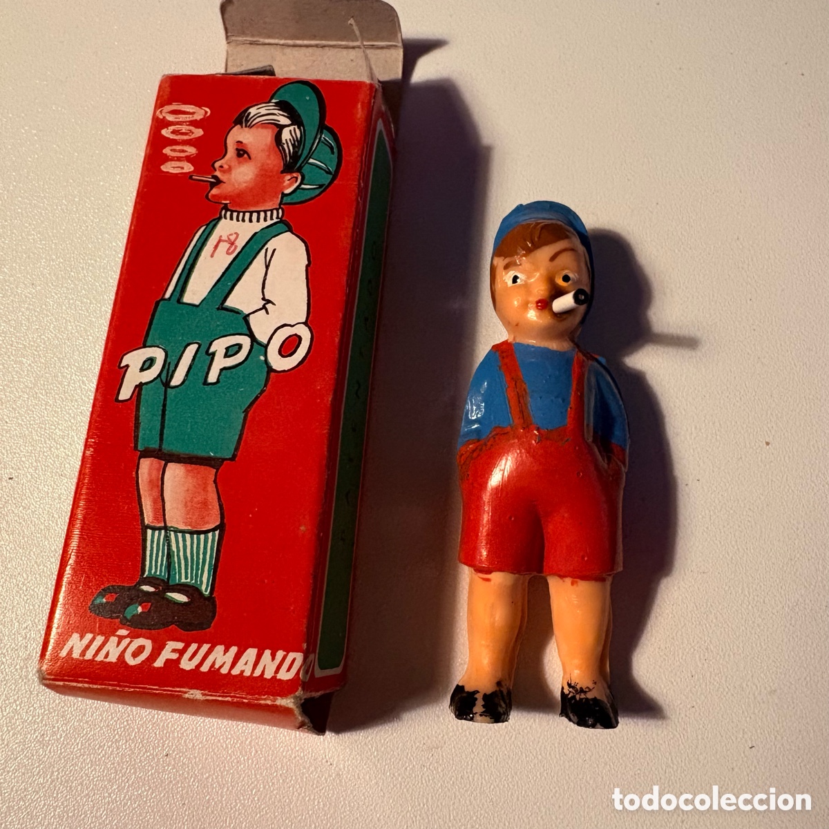 Juguetes antiguos: MU&Ntilde;ECO A&Ntilde;OS 50 PIPO NI&Ntilde;O FUMANDO