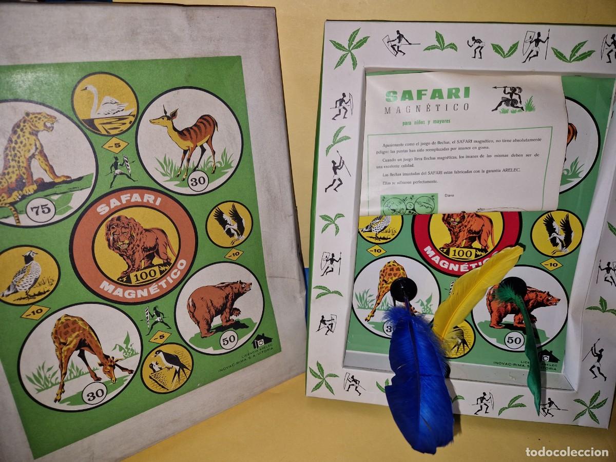 Juguetes antiguos: Juego tiro diana Safari magn&eacute;tico de Rima Inovac nuevo con instrucciones a&ntilde;os 60