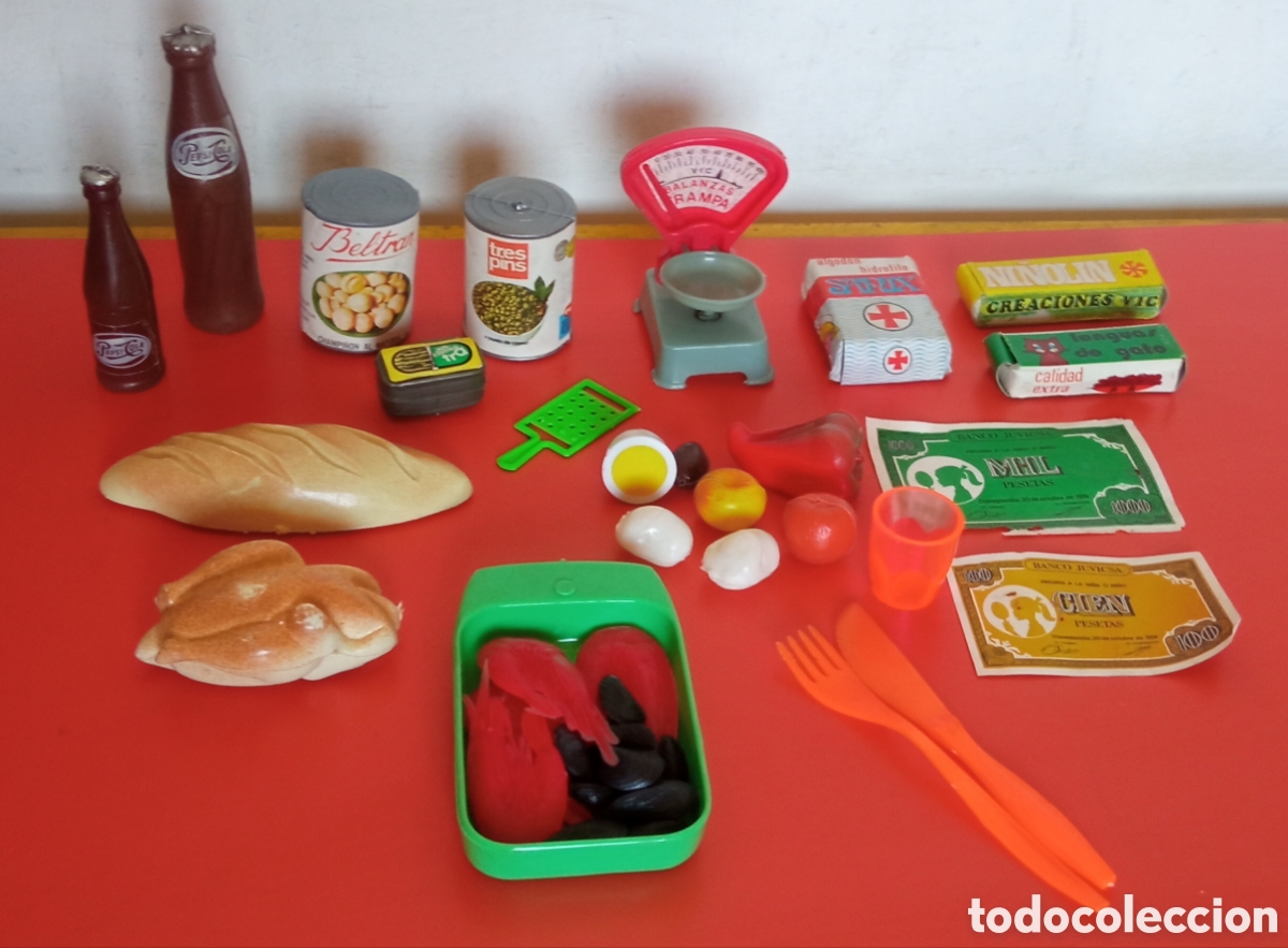 Juguetes antiguos: COMIDITAS MENAJE CACHARRITOS PESO.JUVICSA-VIC 70'S.SIN USO.