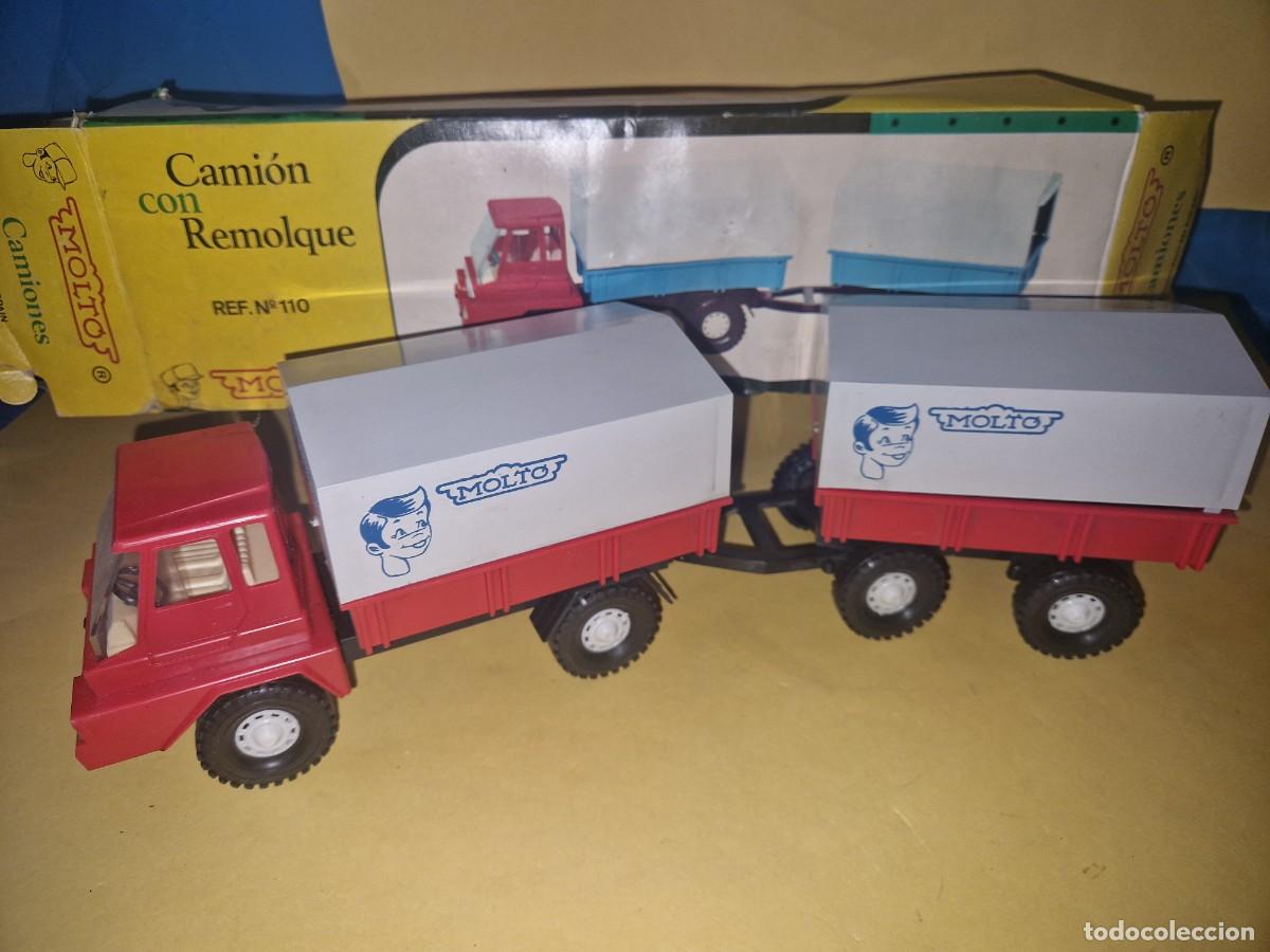 Juguetes antiguos: Cami&oacute;n Con Remolque MOLTO Ref 110 Nuevo