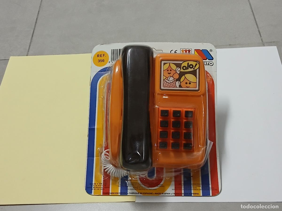 Juguetes antiguos: Juguete pl&aacute;stico. Tel&eacute;fono Molt&oacute;-Barval Ref. 356, blister precintado, a&ntilde;os 90