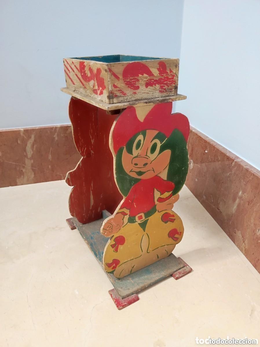Juguetes antiguos: Antiguo juguete de madera Denia, vaquero cowboy