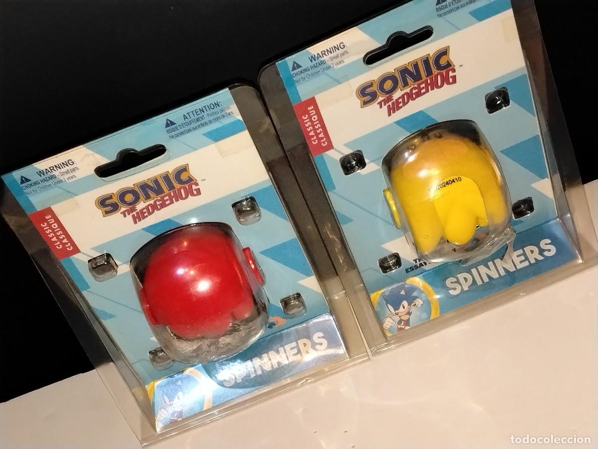Juguetes antiguos: 2 UND SONIC THE HEDGEHOG SPINNERS - Foto 4