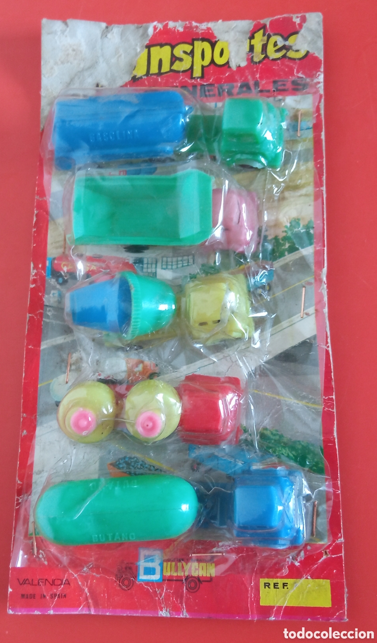 Juguetes antiguos: BLISTER MINI CAMIONES 5 MODELOS.BULLYCAN 70'S.