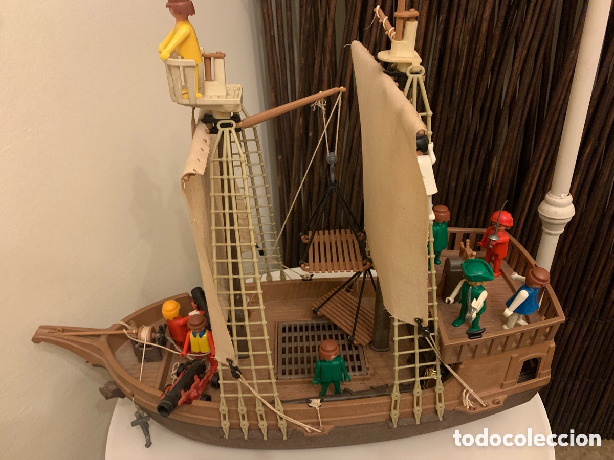 Juguetes antiguos: BARCO PIRATA DE PLAYMOBIL. A&Ntilde;OS 70/80.
