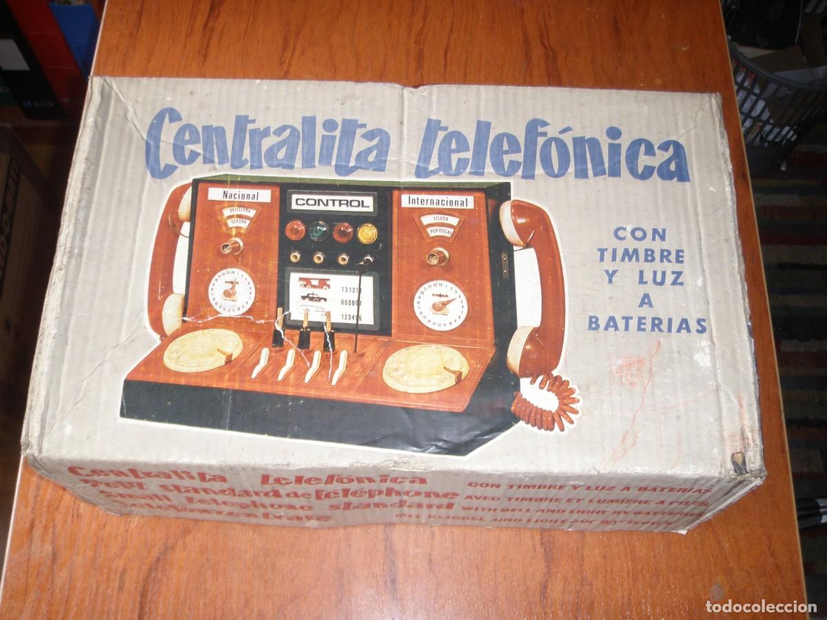 Juguetes antiguos: CENTRALITA AIRGAM MADE IN SPAIN con su caja y funcionando