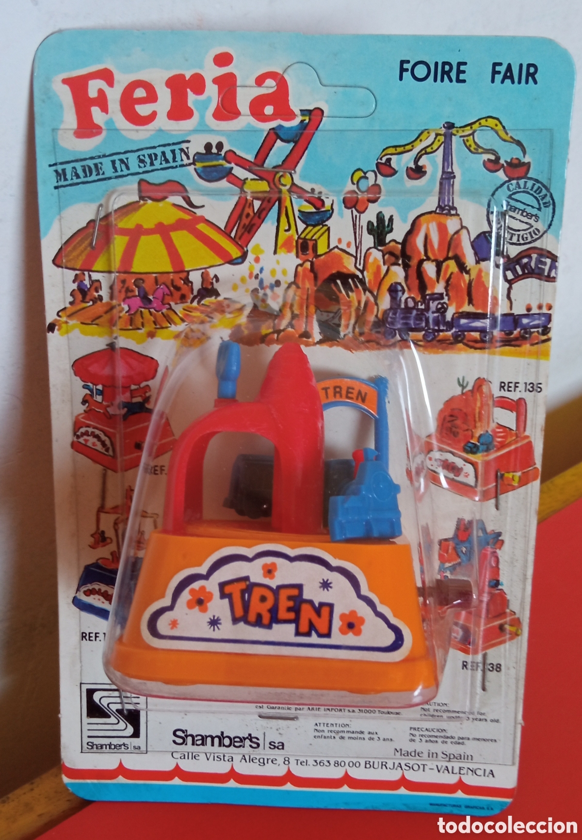 Juguetes antiguos: TREN A CUERDA RESORTE.SERIE FERIA SHAMBERS 80'S SHAMBER'S.BLISTER SIN ABRIR.