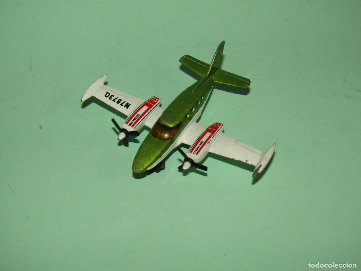 Juguetes antiguos: Antiguo Avi&oacute;n CESSNA 402 de MATCHBOX del A&ntilde;o 1974 por LESNEY Made in England