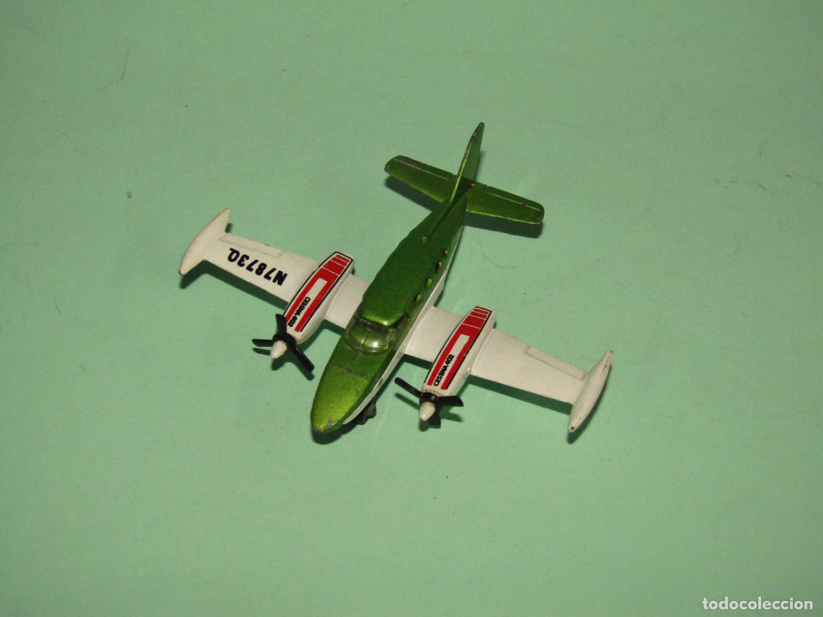 Juguetes antiguos: Antiguo Avi&oacute;n CESSNA 402 de MATCHBOX del A&ntilde;o 1974 por LESNEY Made in England