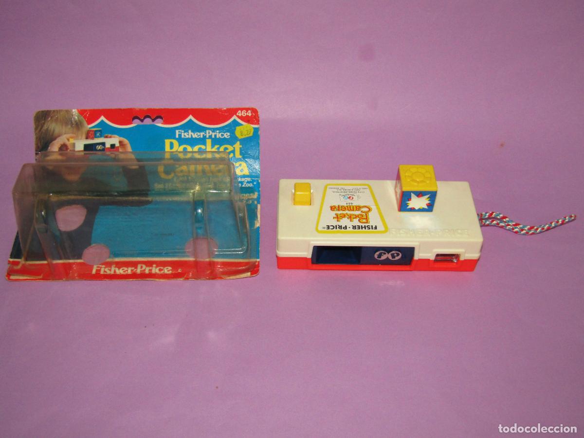 Juguetes antiguos: Antigua C&aacute;mara Infantil POCKET CAMERA de FISHER PRICE Made in USA - A&ntilde;os 1980s.