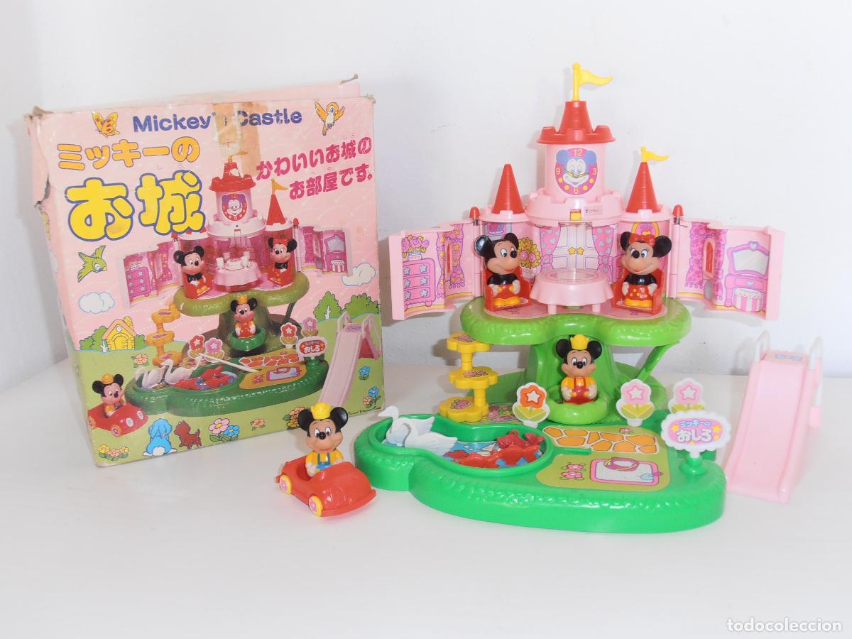 Juguetes antiguos: CASTILLO MICKEY MOUSE, MADE IN JAPAN A-ONE, CAJA ORIGINAL, MUY COMPLETA, MICKEY&acute;S CASTLE