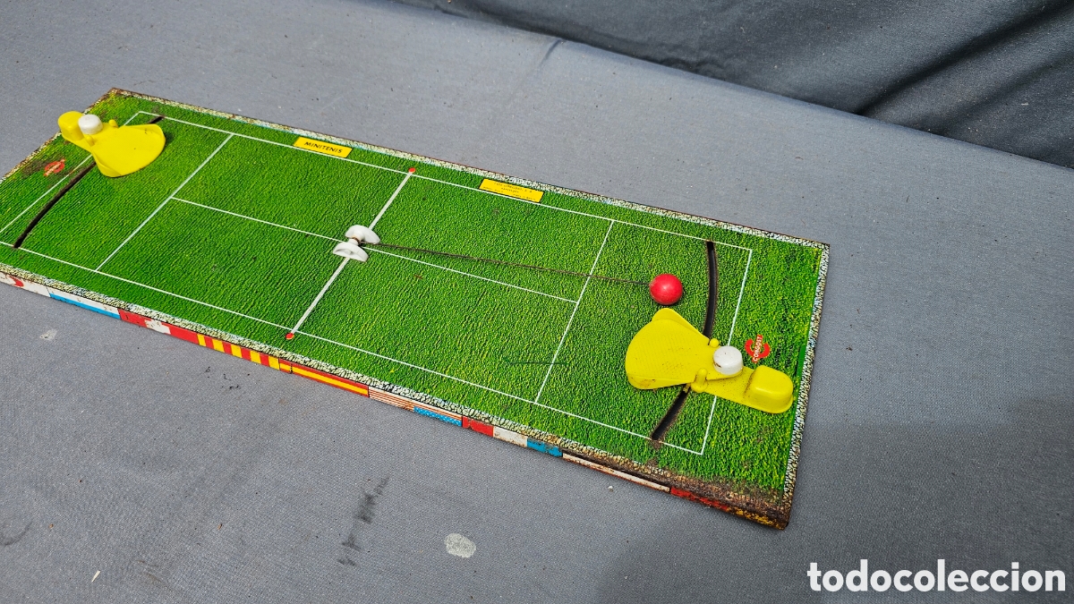 Juguetes antiguos: Antiguo juego de hojalata de Tenis de Congost