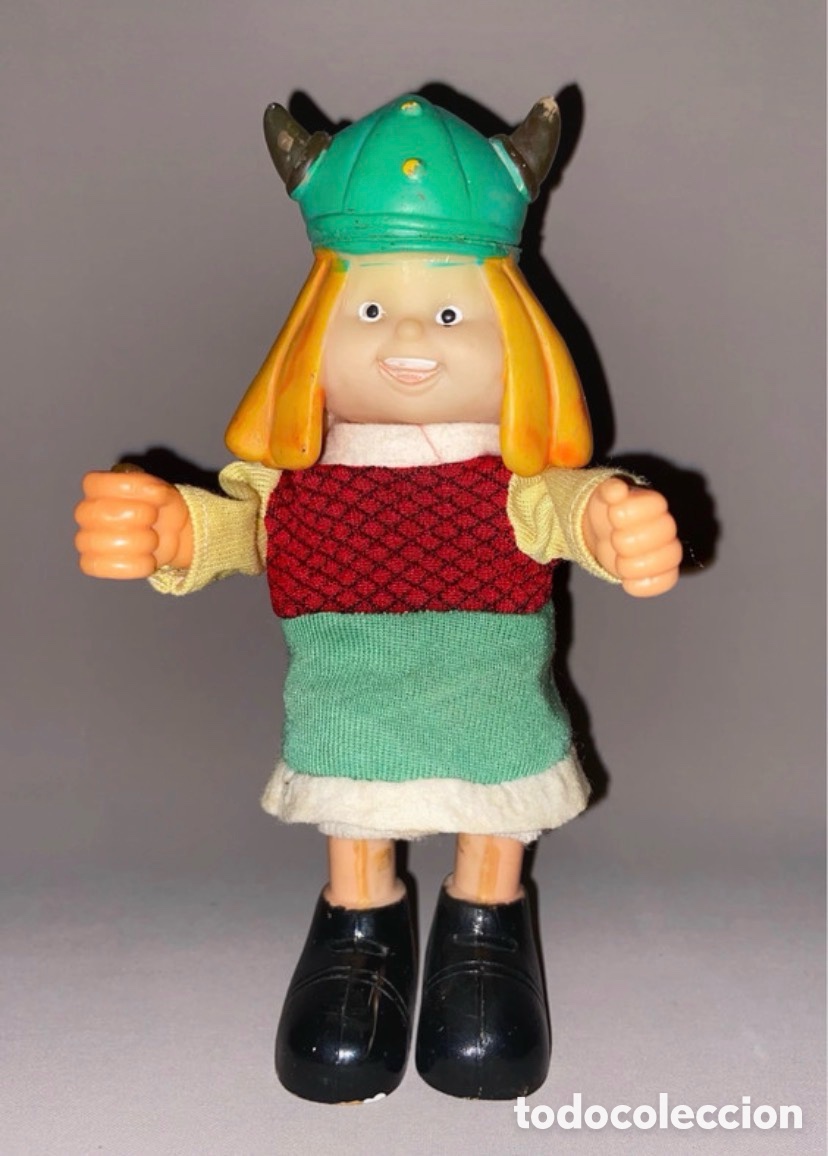 Juguetes antiguos: ANTIGUA FIGURA &ldquo; VICKIE EL VIKINGO &ldquo; A CUERDA WICKIE FEBER REF-105