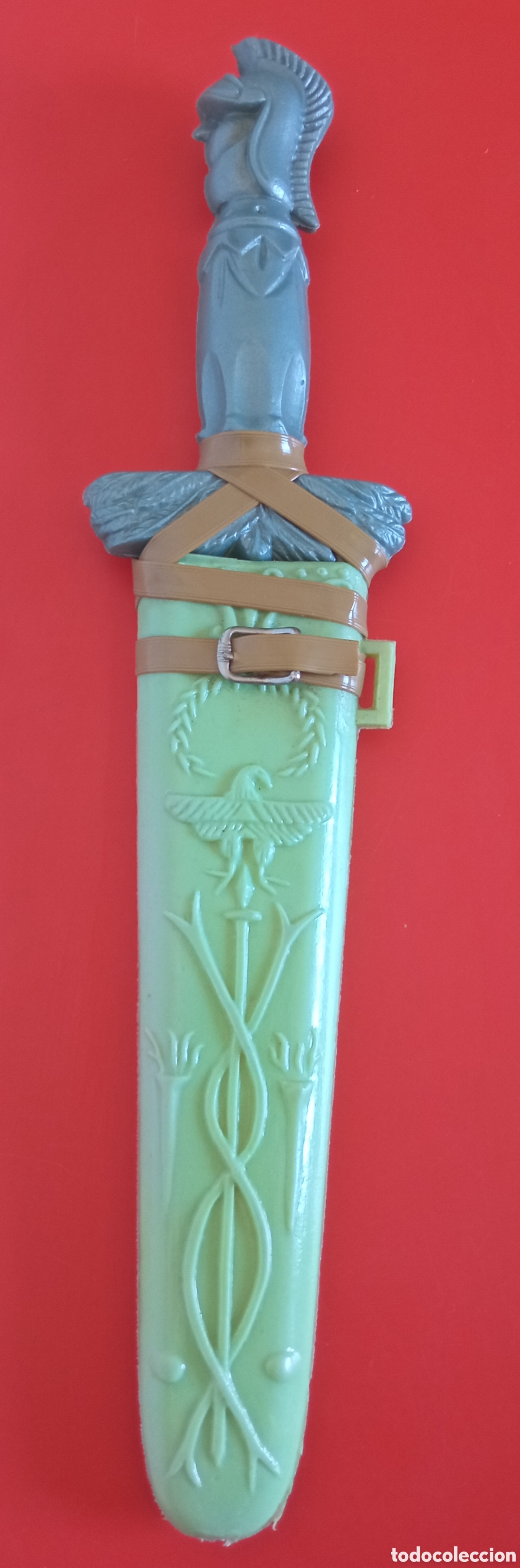 Juguetes antiguos: ESPADA ROMANA CON FUNDA,DE PL&Aacute;STICO SOPLADO.GONZALBO 70'S.NUEVA.