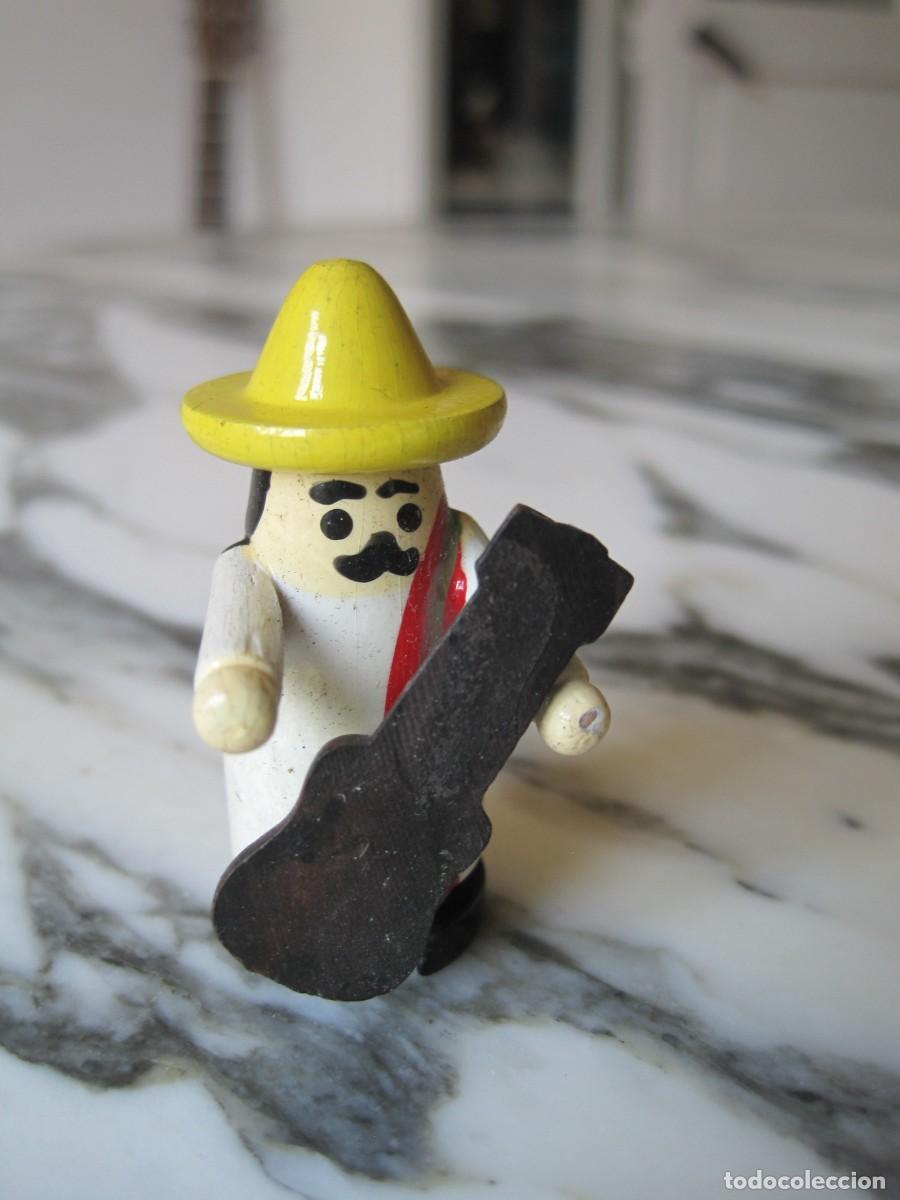 Juguetes antiguos: PEQUE&Ntilde;O MEXICANO DE MADERA - FIGURA - MEJICANO