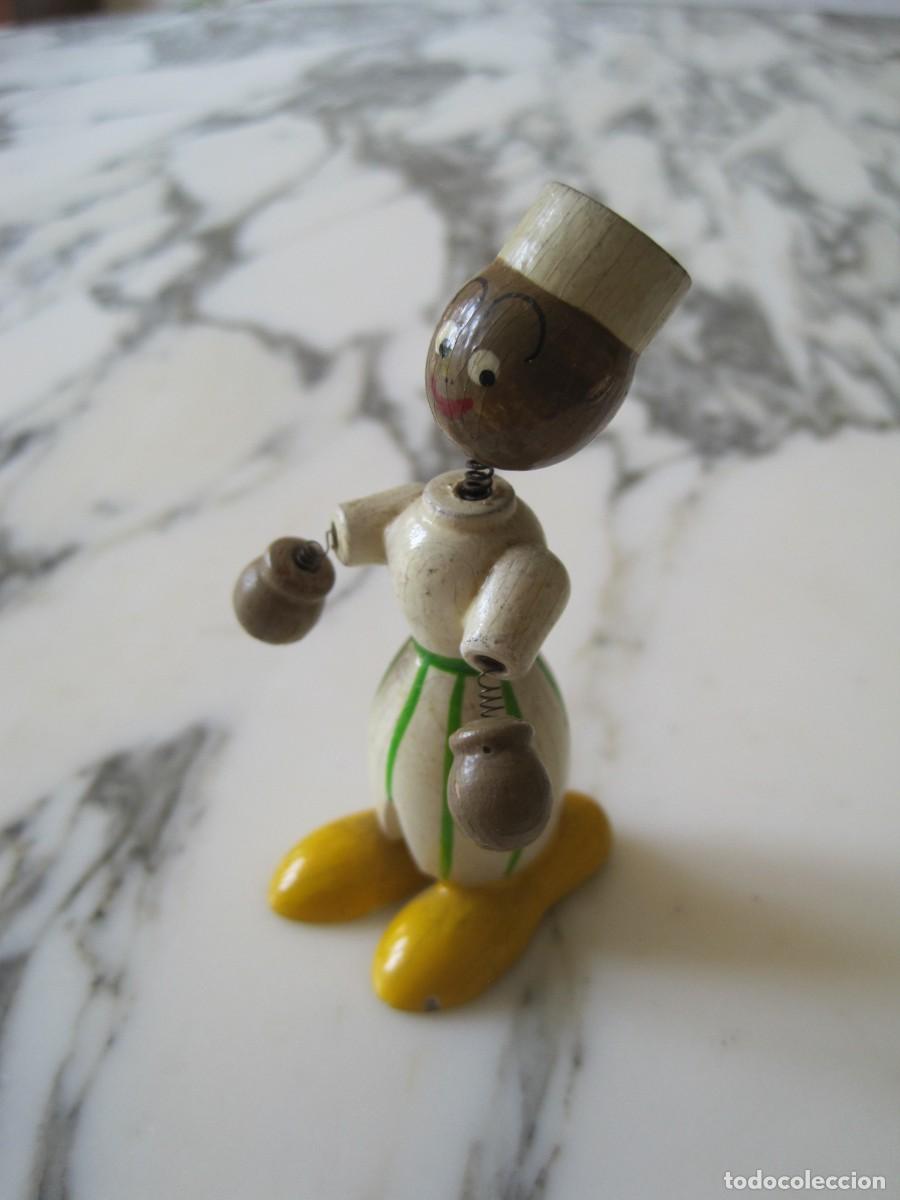 Juguetes antiguos: FIGURA DE MADERA - MORO - GOULA