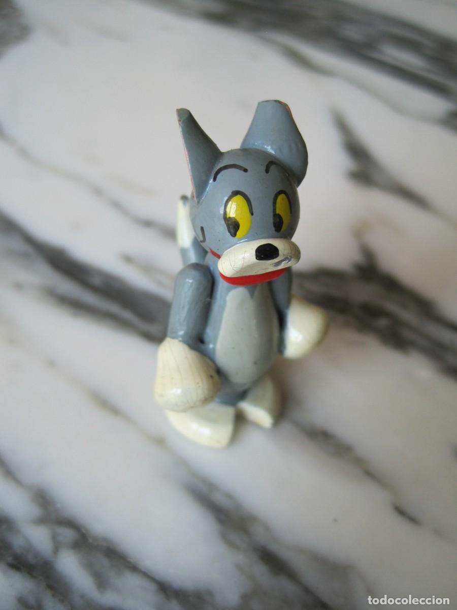 Juguetes antiguos: GATO TOM - FIGURA DE MADERA - DE TOM Y JERRY - HANNA BARBERA