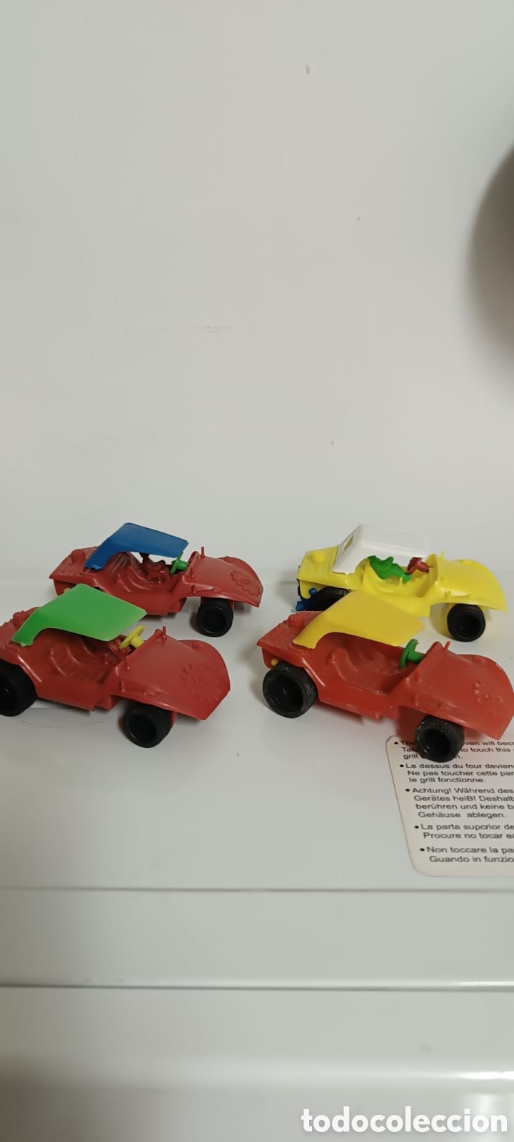 Juguetes antiguos: lote 4 buggy plastico a&ntilde;os 70-marcas vam .juguetes de kioscos(mas 5&euro; gastos envio)