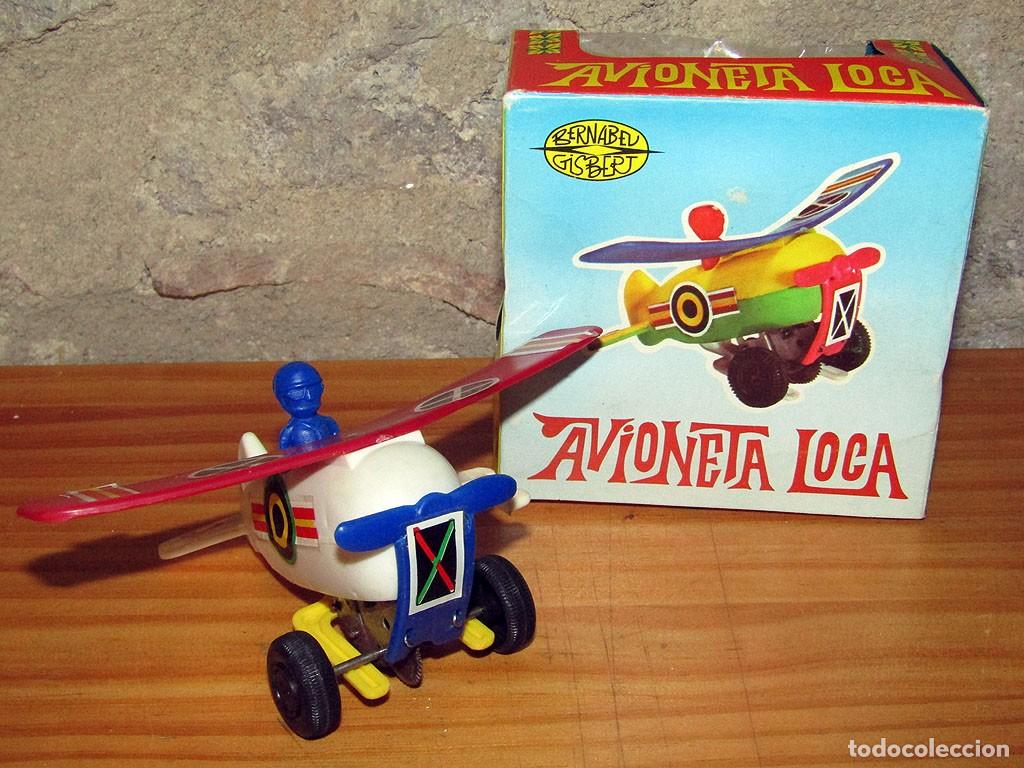 Juguetes antiguos: ANTIGUA AVIONETA LOCA DE BERNABEU GISBERT - NUEVA Y EN SU CAJA ORIGINAL - A&Ntilde;OS 70
