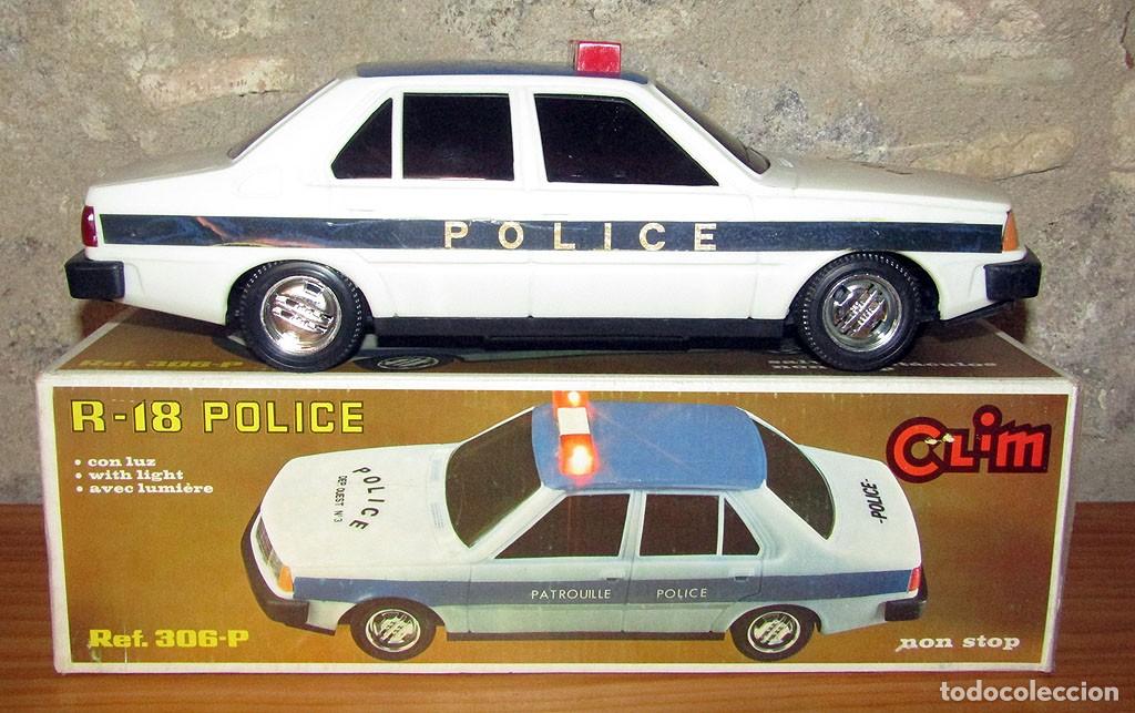 Juguetes antiguos: ANTIGUO COCHE RENAULT 18 POLICIA DE CLIM - NUEVO Y EN SU CAJA - A&Ntilde;OS 70/80