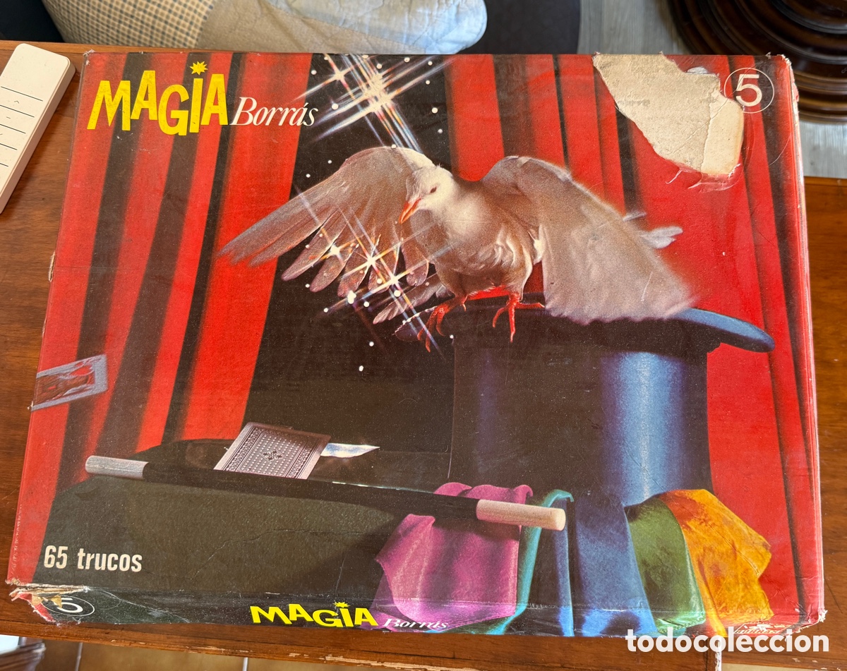 Juguetes antiguos: Magia Borr&aacute;s n&ordm; 5 &ndash; 65 trucos &ndash; juego de magia vintage incompleto