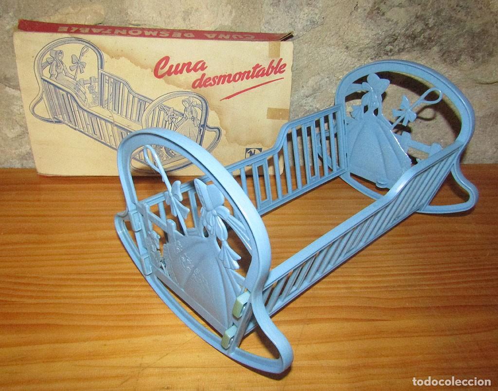 Juguetes antiguos: ANTIGUA CUNA DESMONTABLE DE REAMSA - NUEVA Y EN SU CAJA ORIGINAL - A&Ntilde;OS 60