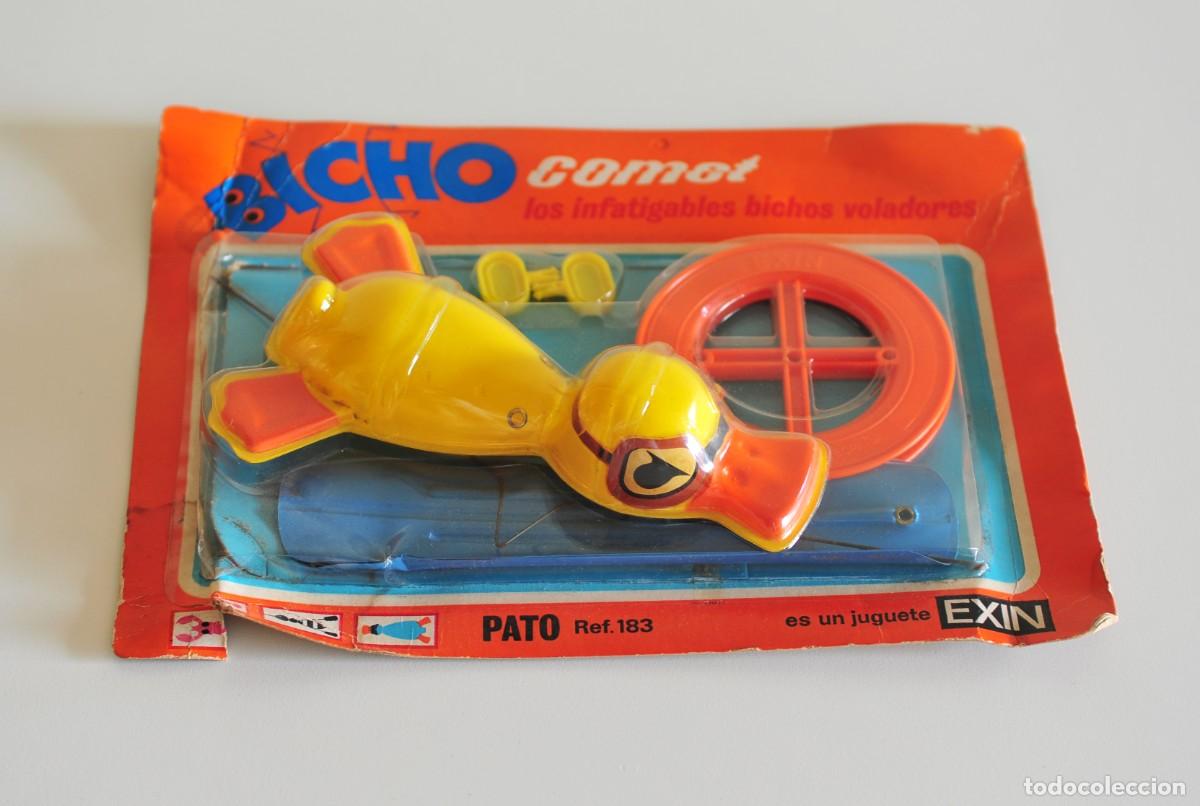 Juguetes antiguos: Juguete vintage Bicho Comet. Pato. EXIN, Made in Spain. Ref. 183. Los infatigables bichos voladores.