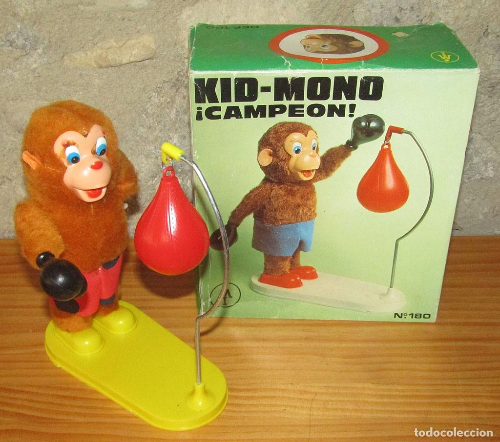 Juguetes antiguos: KID MONO CAMPEON, DE MECANICA IBENSE - NUEVO Y EN SU CAJA - MONO BOXEADOR - A&Ntilde;OS 60/70