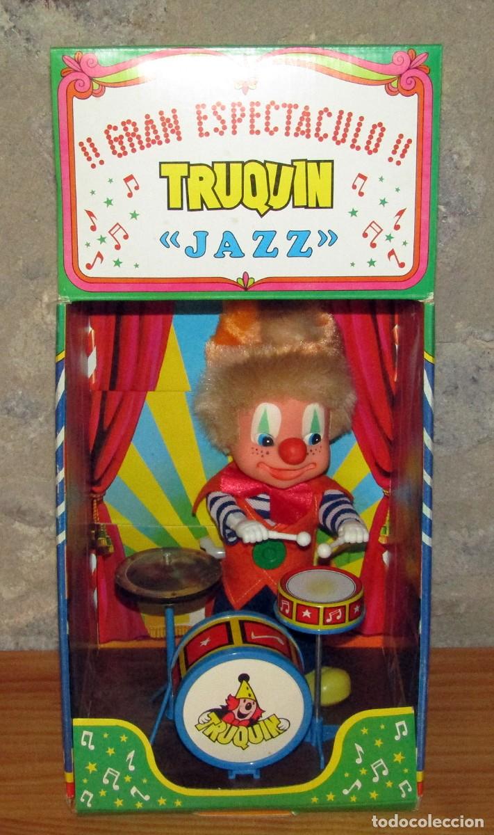 Juguetes antiguos: ANTIGUO PAYASO A CUERDA TRUQU&Iacute;N JAZZ, DE FEBER - NUEVO, EN SU CAJA Y FUNCIONANDO - A&Ntilde;OS 70/80