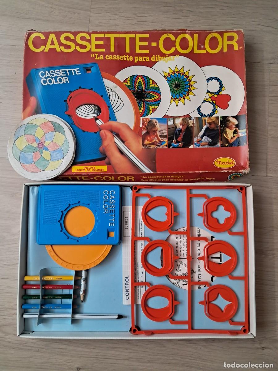 Juguetes antiguos: Juego Dibujo Cassette Color A&ntilde;os 80