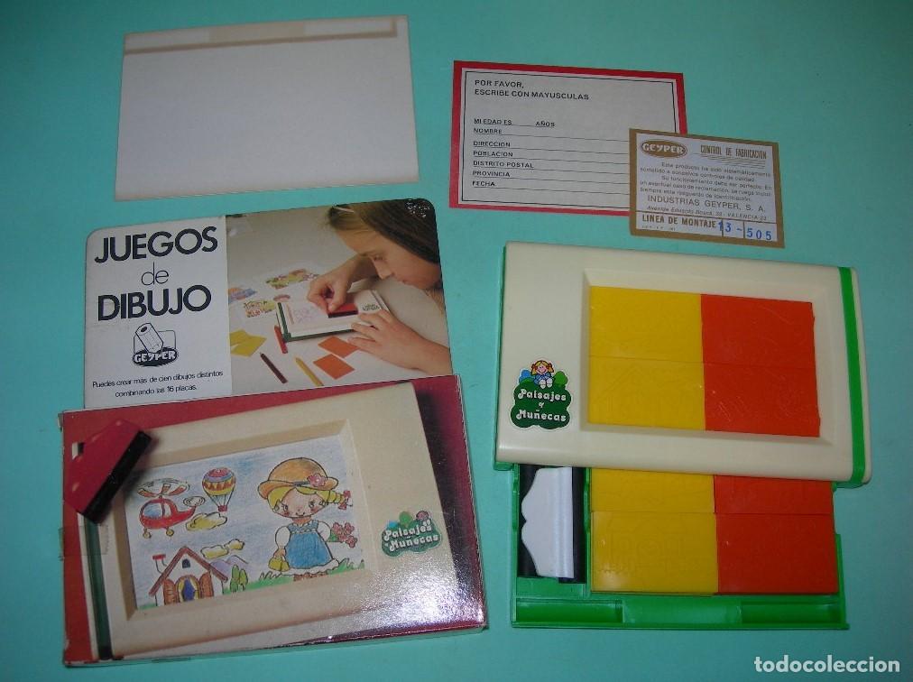 Juguetes antiguos: JUEGO DE DIBUJO GEYPER - PAISAJES Y MU&Ntilde;ECAS - NUEVO SIN USO Y COMPLETO EN SU CAJA ORIGINAL