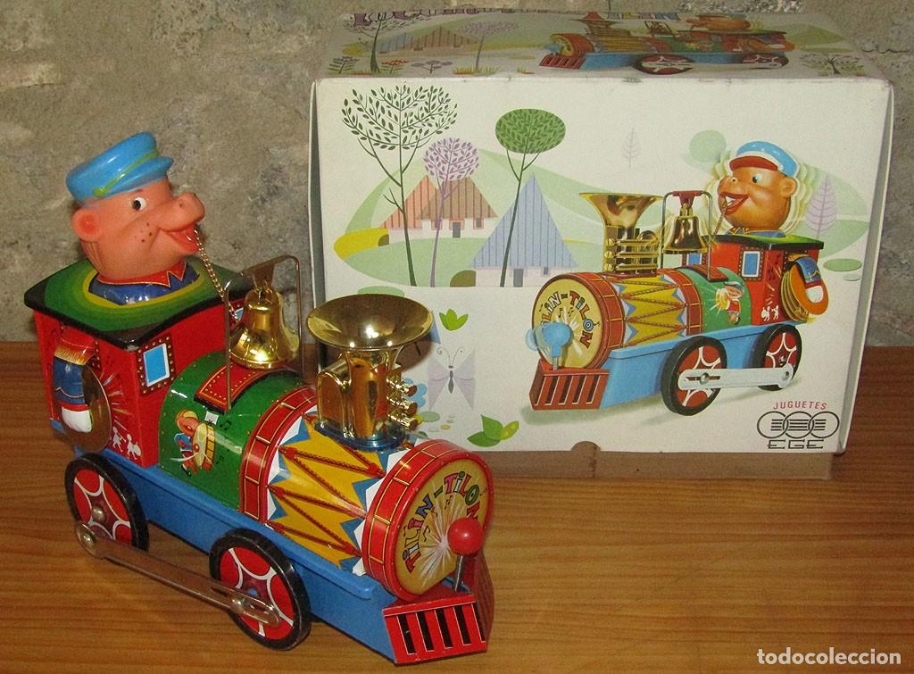 Juguetes antiguos: ANTIGUA LOCOMOTORA TILIN DE EGE - A&Ntilde;OS 70 - NUEVA Y EN SU CAJA ORIGINAL - FUNCIONANDO