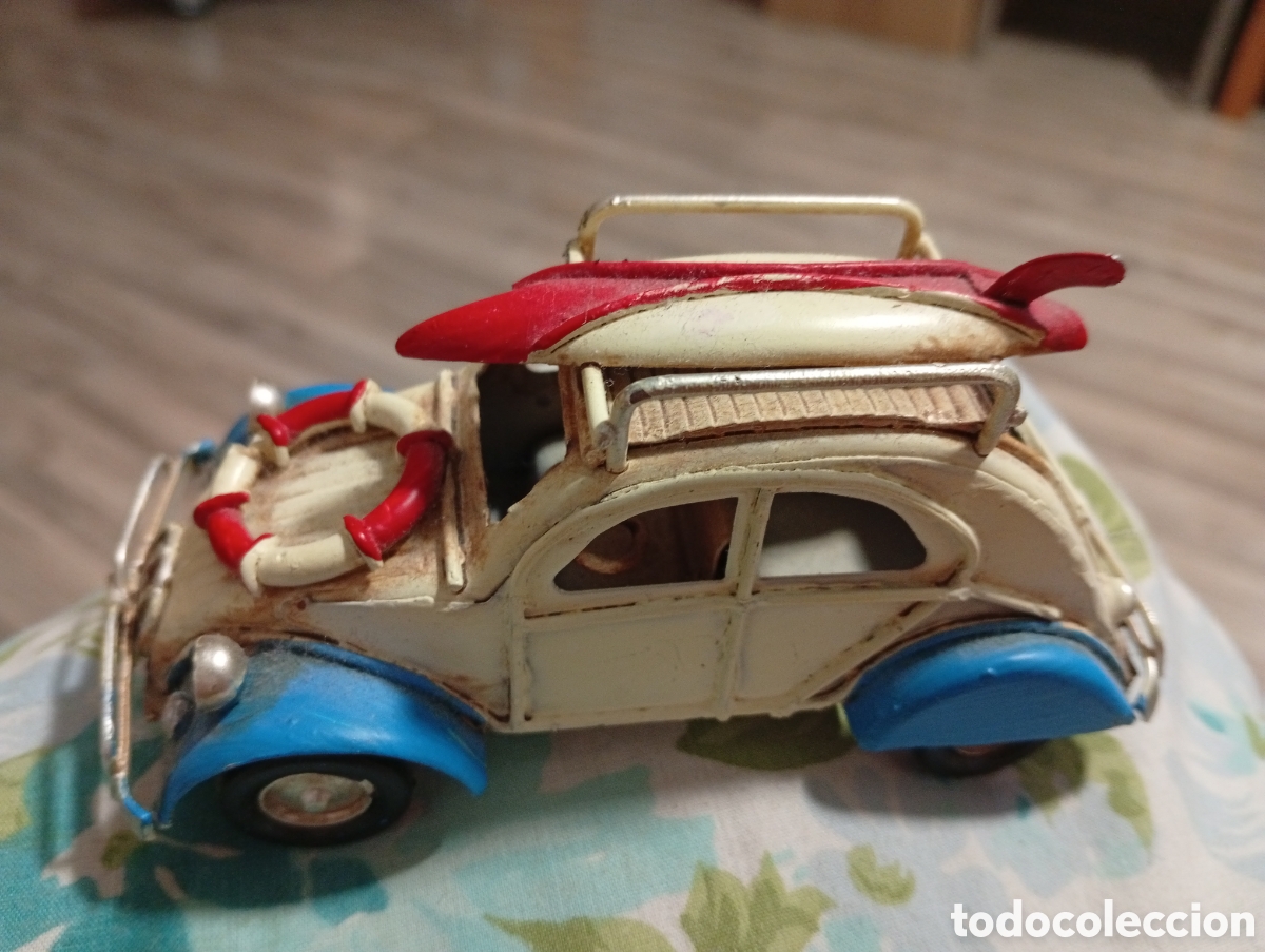 Juguetes antiguos: Coche hierro 12 cm buen estado