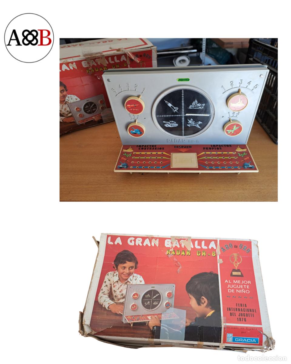 Juguetes antiguos: LA GRAN BATALLA RADAR GR-6 - Gracia 1976 - Aro de Oro - Juguete Vintage con Caja INCOMPLETO