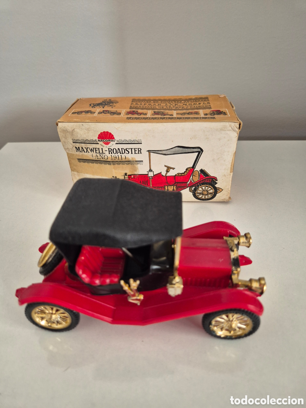 Juguetes antiguos: NACORAL MAXWELL ROADSTER 1911 REF. 1004 &ndash; MADE IN SPAIN &ndash; CON CAJA ORIGINAL