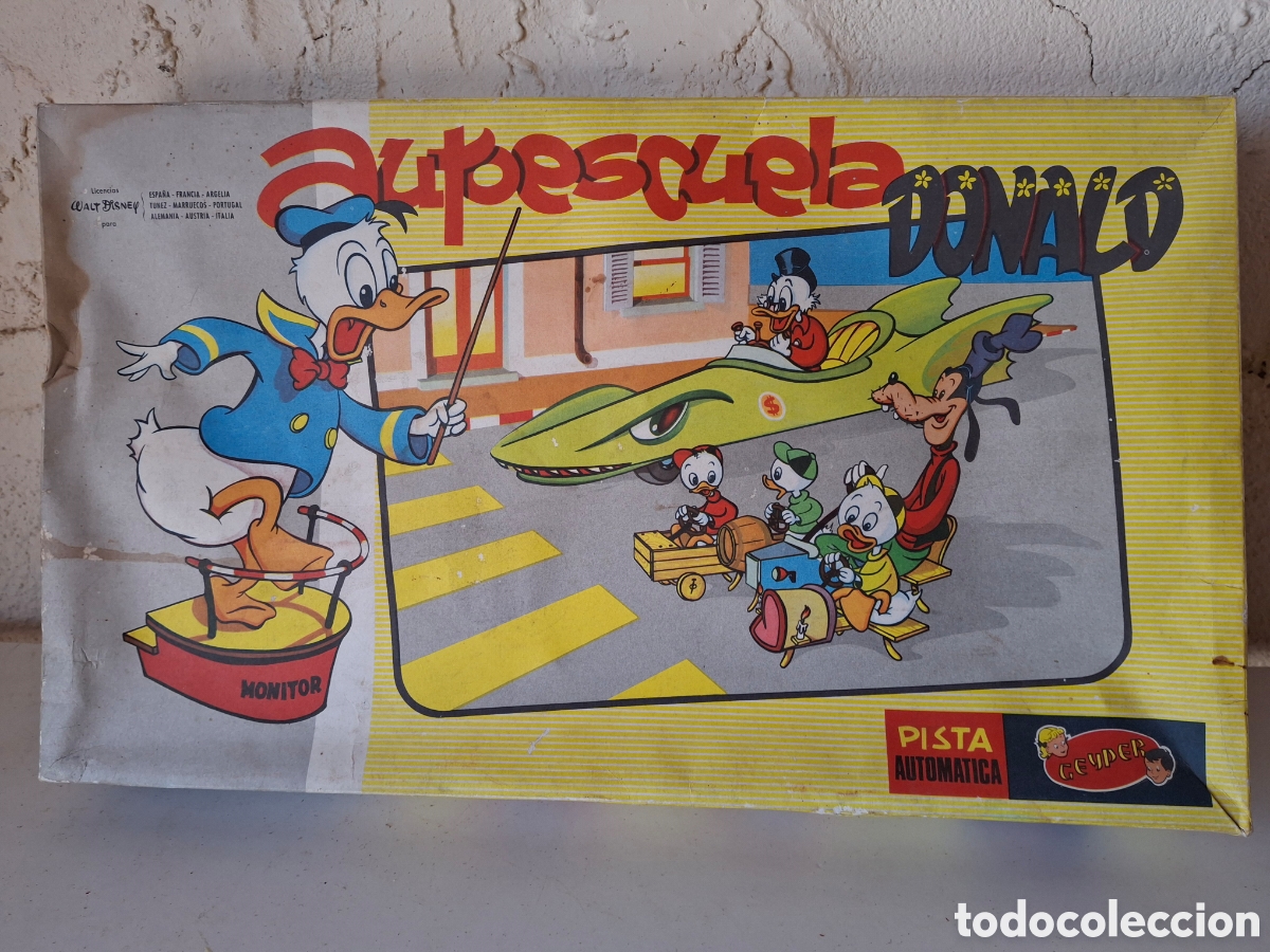 Jouets Anciens: AUTOESCUELA DONALD WALT DISNEY PRODUCTIONS 1965 DE GEYPER