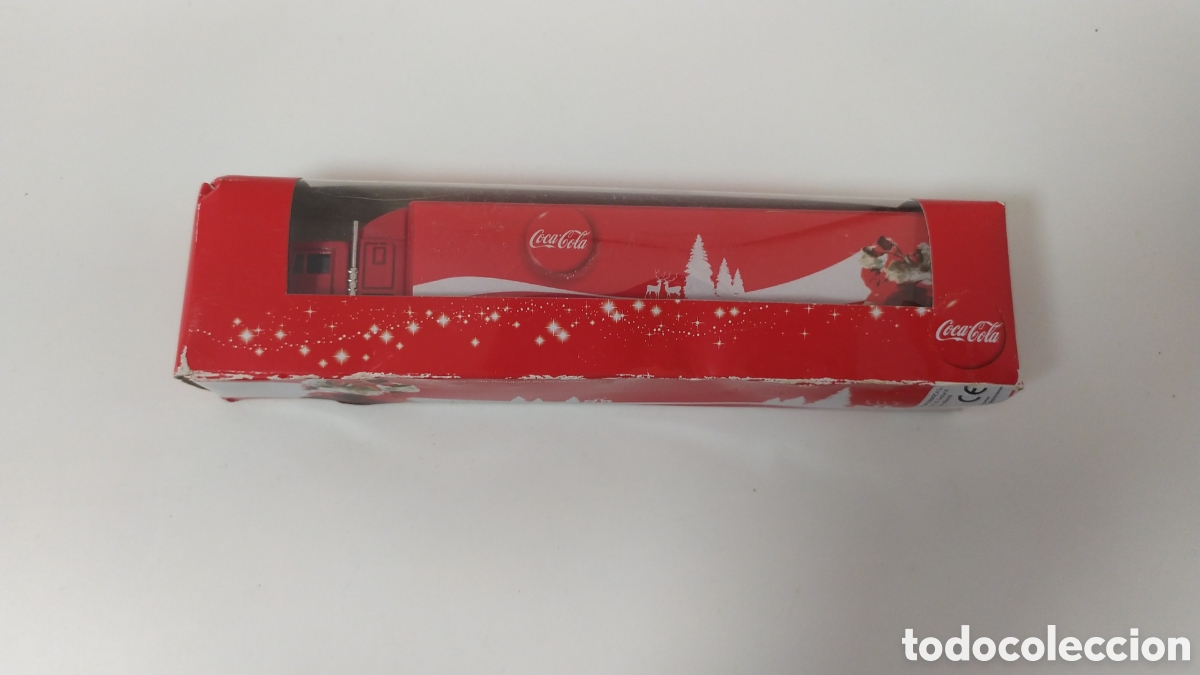 Juguetes antiguos: CAMION COCA COLA TRAILER MOTIVO NAVIDAD EN CAJA