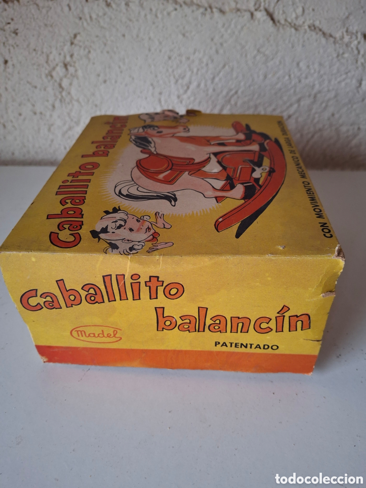 Juguetes antiguos: CABALLITO BALANCIN A CUERDA DE MADEL - Foto 3