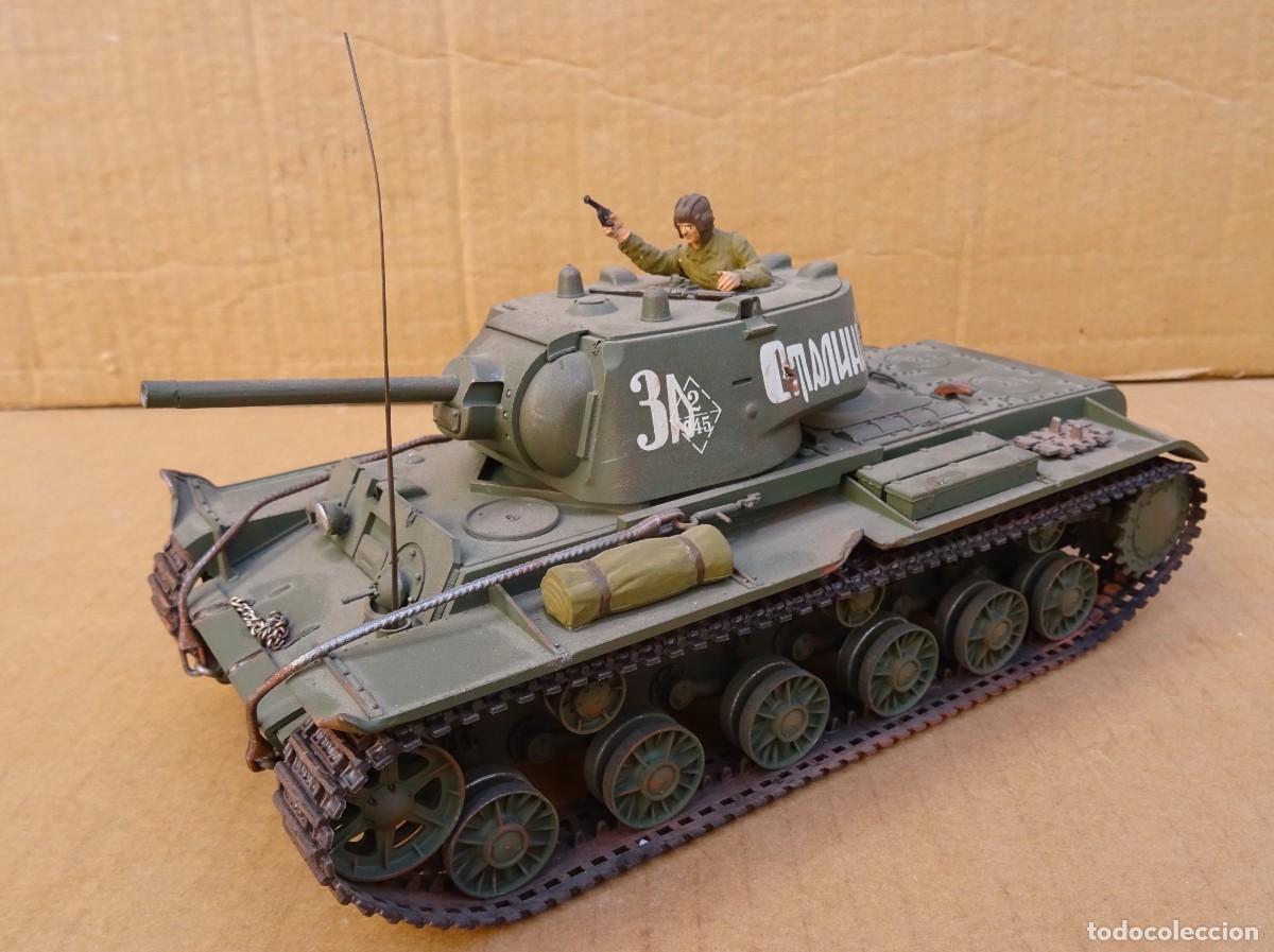 Jouets Anciens: TAMIYA Russischer KV-1 tanque Ruso W.W.I.I Escala 1/35 Maqueta construida y pintada