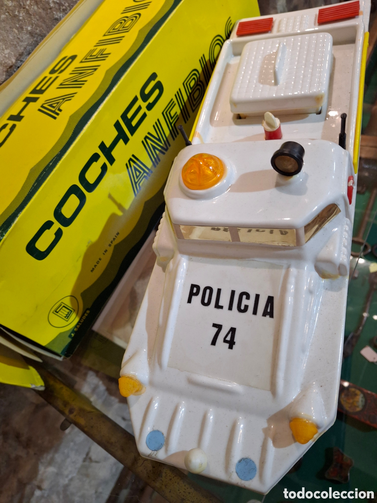 Juguetes antiguos: ANTIGUO COCHE ANFIBIO DE JEFE - Foto 3