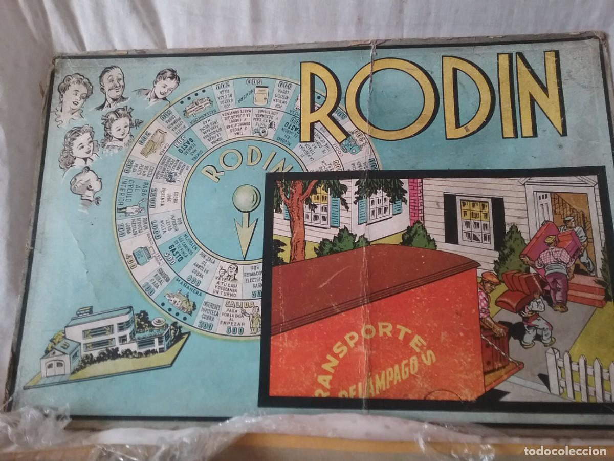 Juguetes antiguos: Juego de mesa Rodin a&ntilde;os 50 con defecto