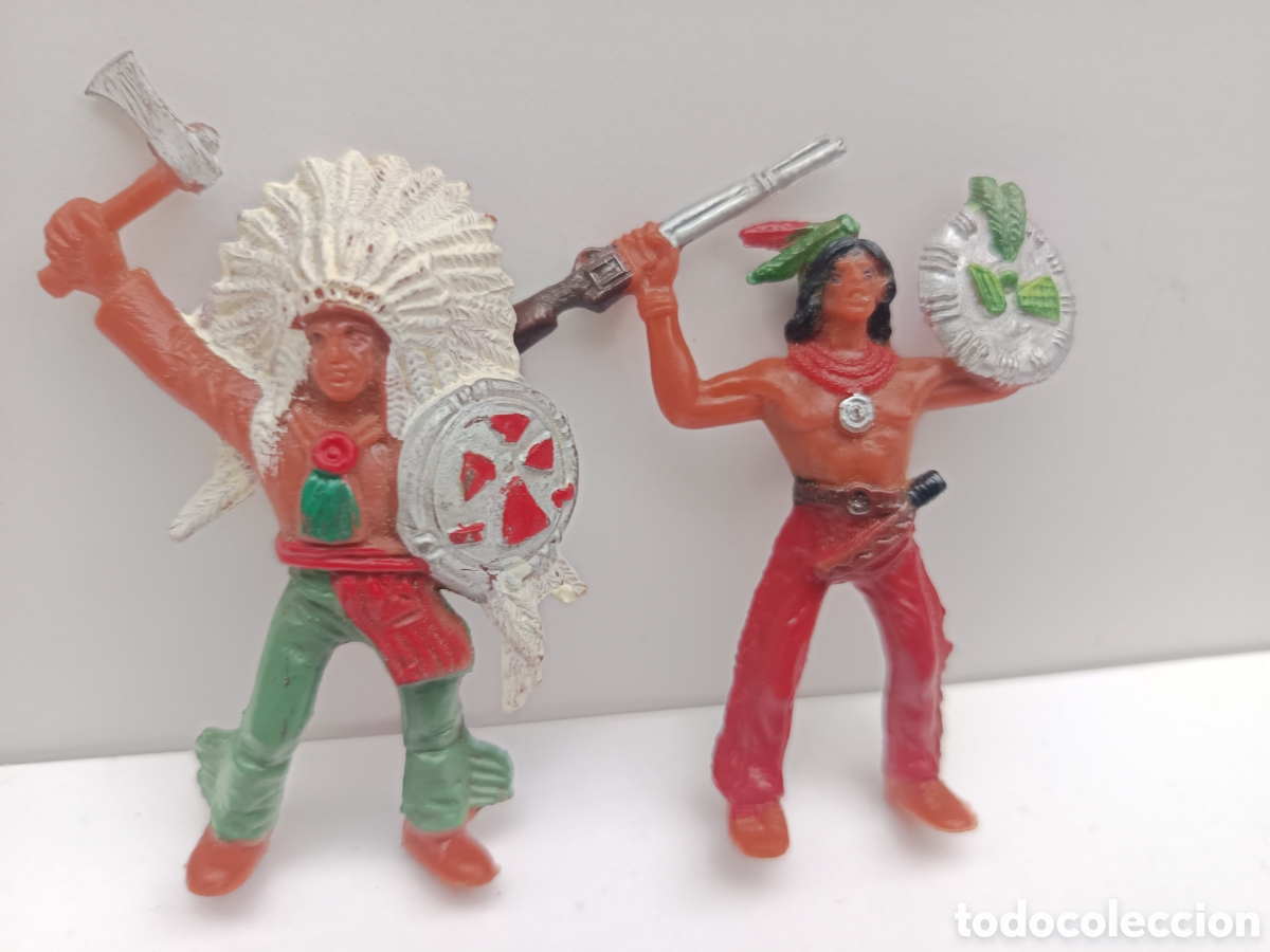 Juguetes antiguos: Figura indio de Comansi - Foto 1