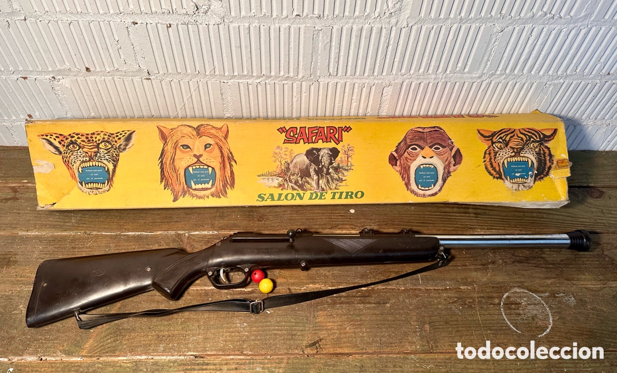 Juguetes antiguos: CARABINA SAFARI MADEL. A ESTRENAR, DE JUGUETER&Iacute;A. FUNCIONA CORRECTAMENTE.