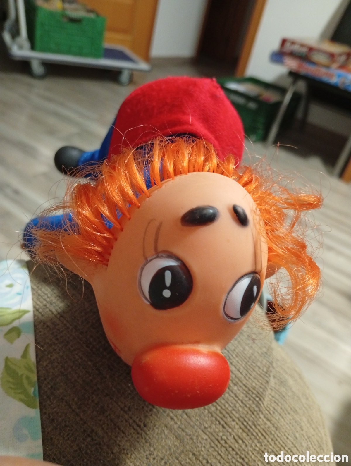Juguetes antiguos: Payaso goma FARMI buen estado