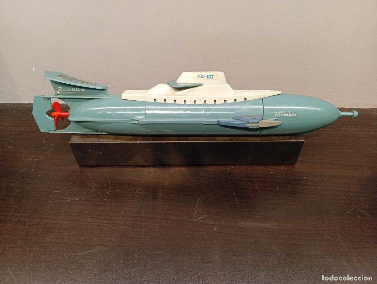 Juguetes antiguos: SUBMARINO RANETTA SA-107 JUGUETE MARCA ESPA&Ntilde;OLA A&Ntilde;OS 70-80 FUNCIONANDO-