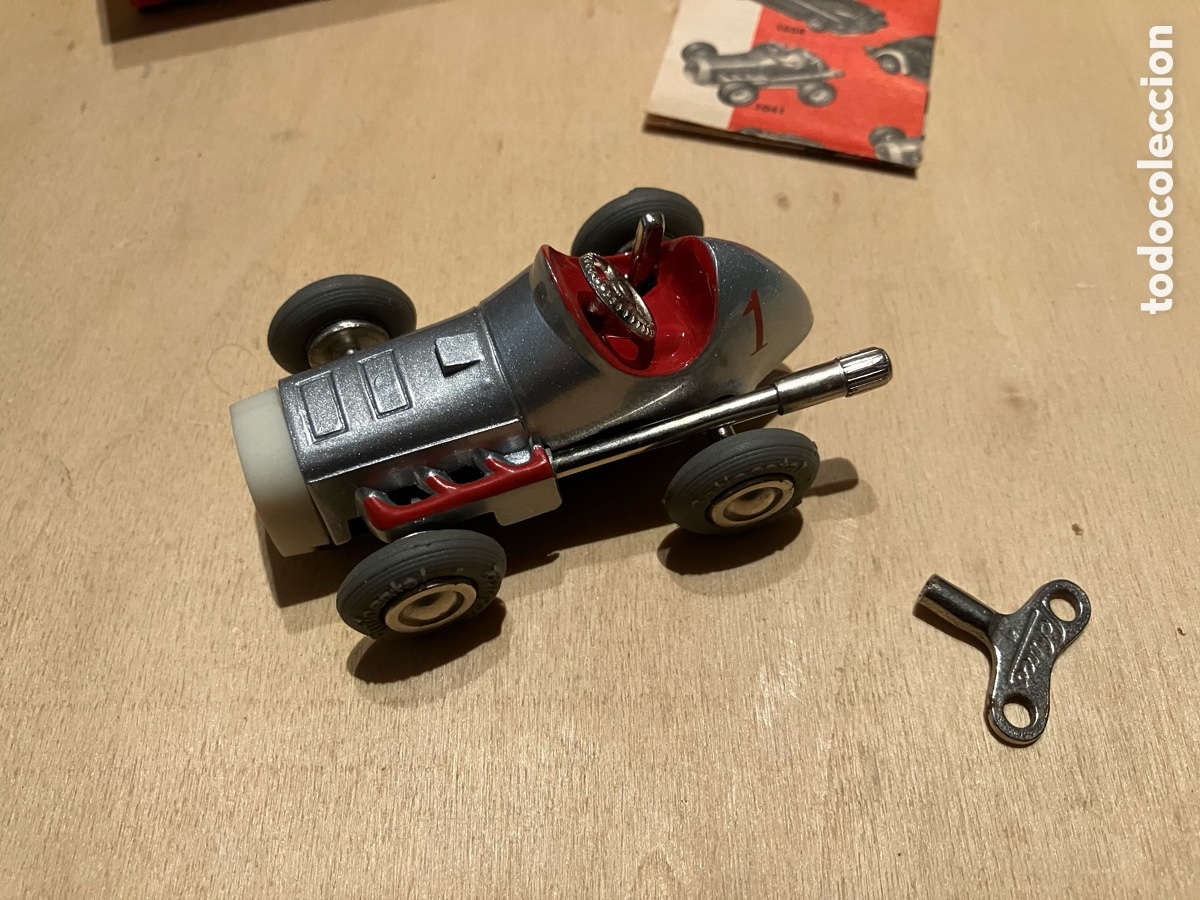 Juguetes antiguos: Schuco Micro Racer con llave original, caja, folleto y contra-caja
